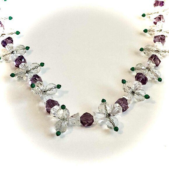 NWT ALEXANDRA’S ACCENTS Artisan 38" Crystal Beaded Crosses Necklace - Picture 4 of 4
